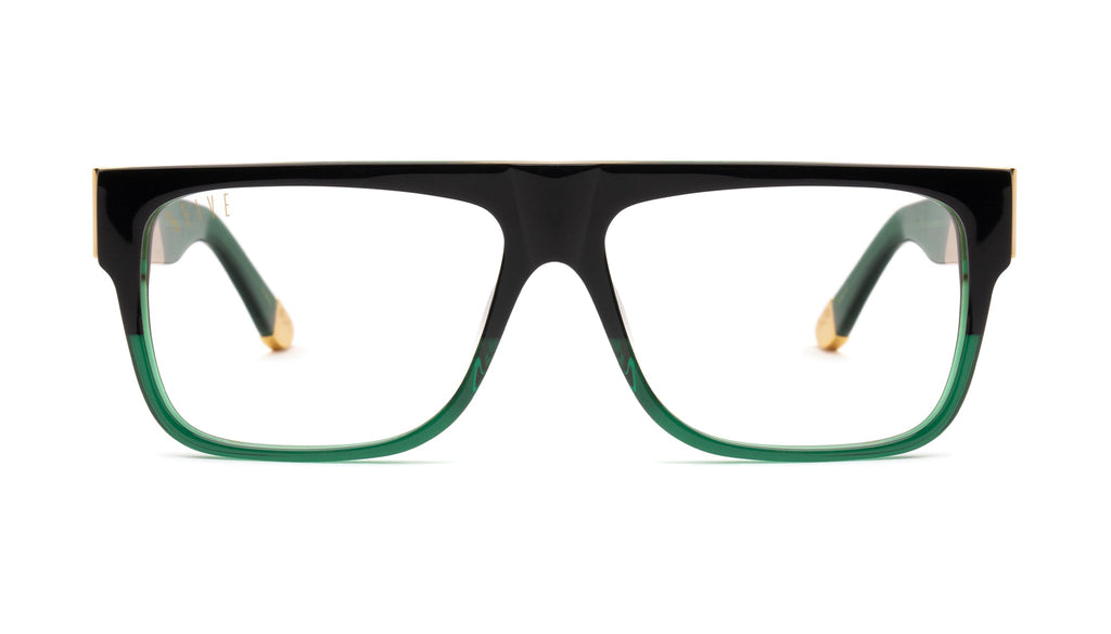9FIVE 22 Tundra Green Clear Lens Glasses