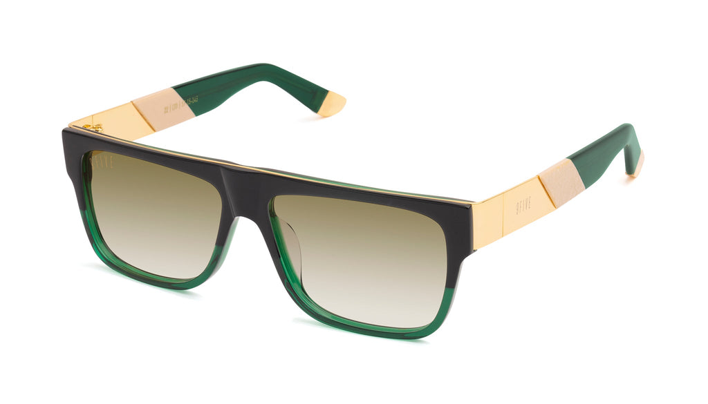 9FIVE 22 Tundra Green - Sepia Gradient Sunglasses