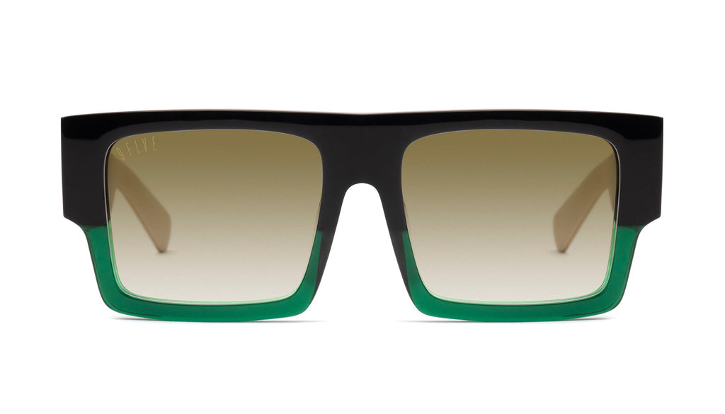 9FIVE Diego Tundra Green - Sepia Gradient Sunglasses