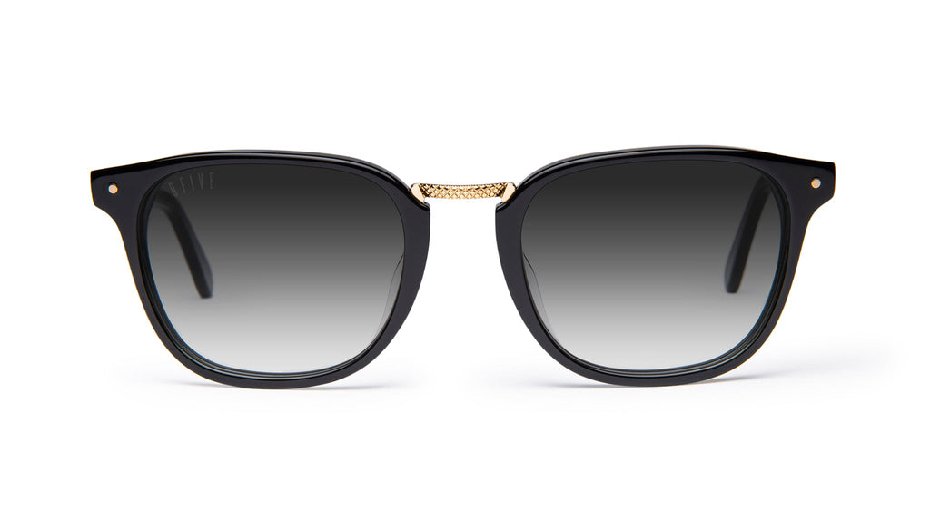 9FIVE Olson Black & 24K Gold - Gradient Sunglasses