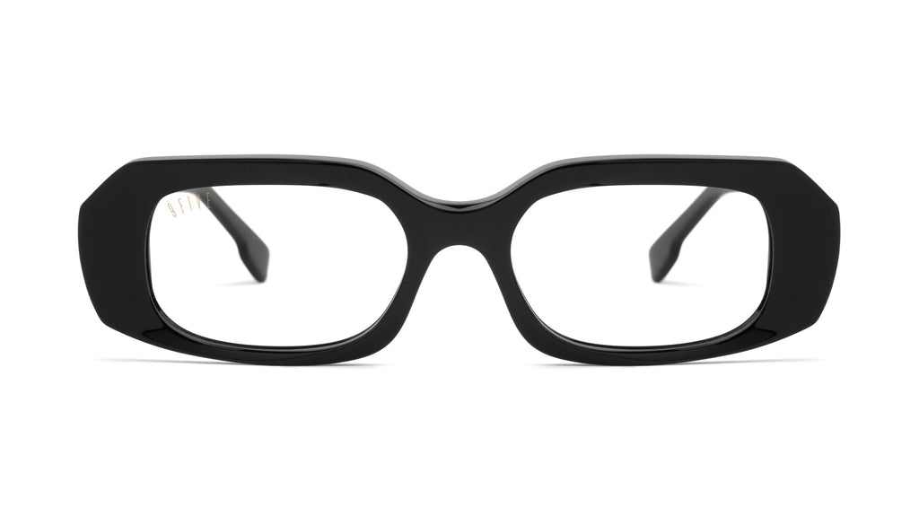 9FIVE Soma Black & 24K Gold Clear Lens Glasses