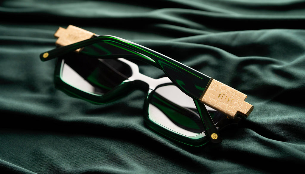 9FIVE Locks Tundra Green - Sepia Gradient Sunglasses