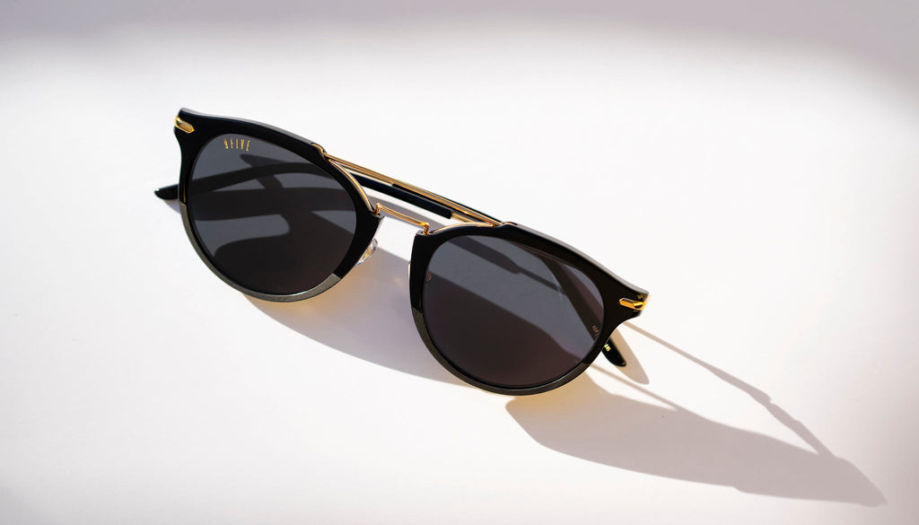 9FIVE Leo Black & 24K Gold Sunglasses