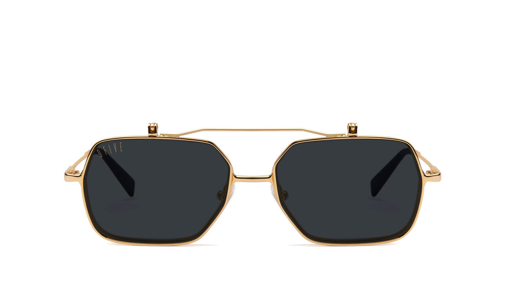 9FIVE Clarity 24K Gold Flip-Up Glasses