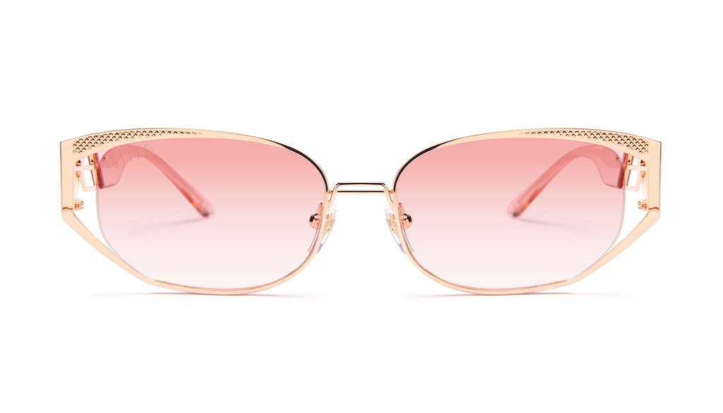 9FIVE Cross Rose Gold - Rose Gradient Sunglasses