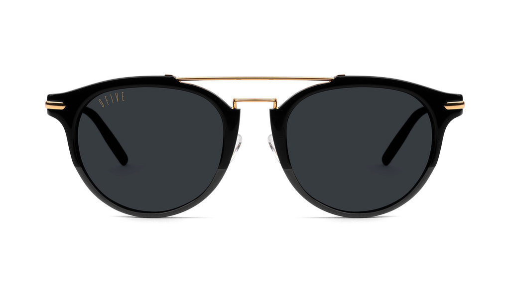 9FIVE Leo Black & 24K Gold Sunglasses